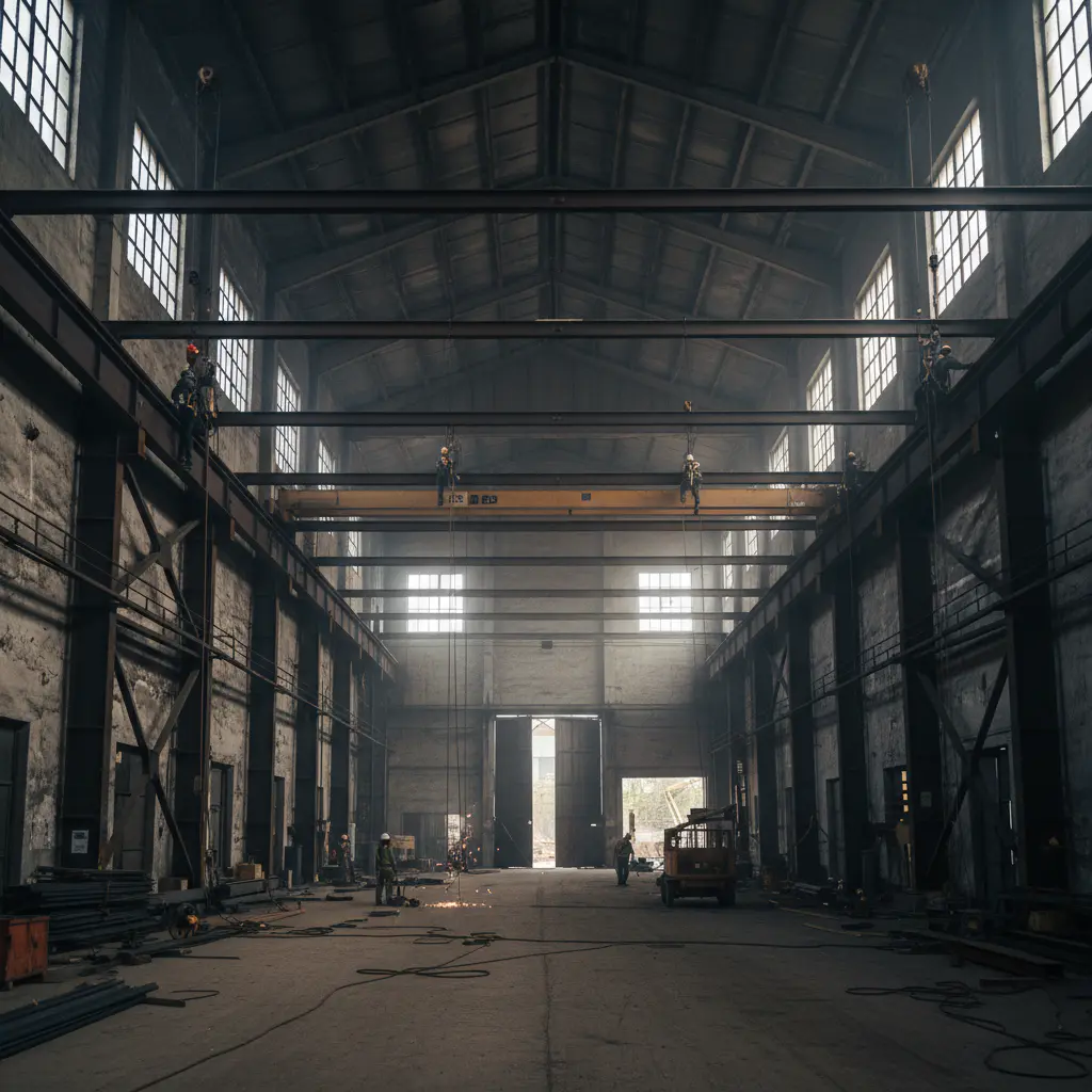 Industrial framing installation